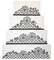 Floral Lace Netting Cake Stencil Set | C900 by Designer Stencils | Stencils for Royal Icing, Airbrush, Dusting Powder |